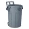 Rubbermaid Commercial Vented Wheeled BRUTE Container, 32 gal, Plastic, Gray 2179403 - alternate 1